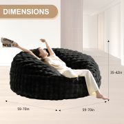 XOFUGEM Bean Bag Chair For Adults 6FT - Image 4